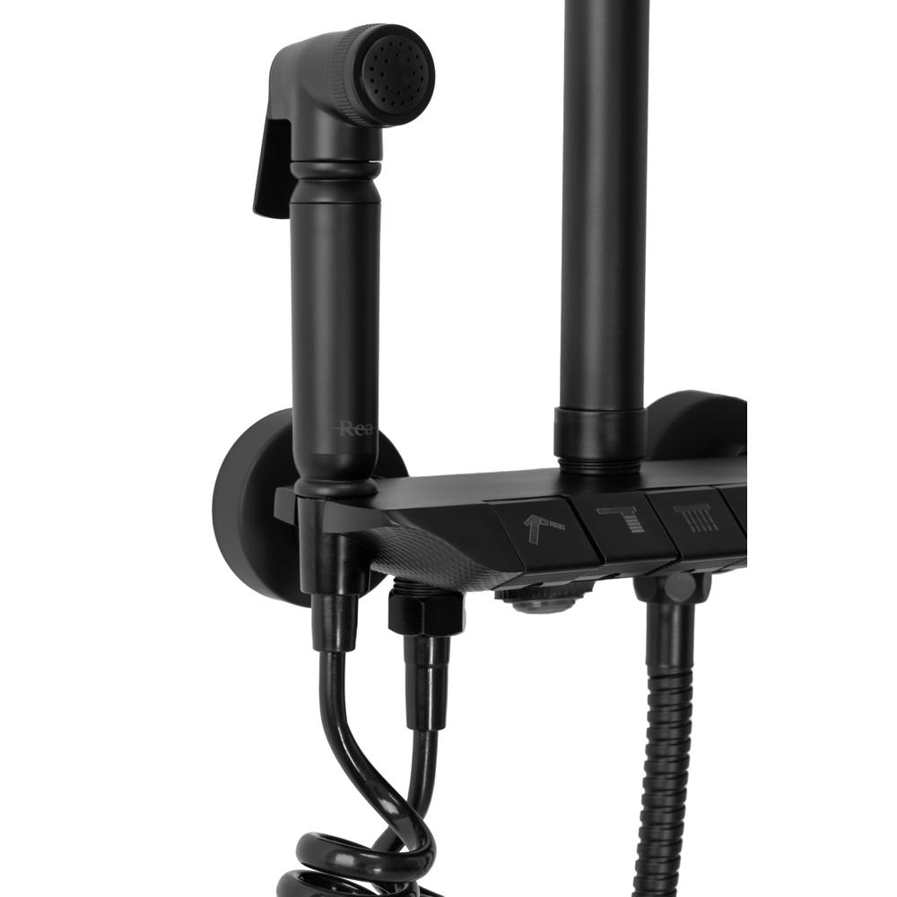 Purškimo dušo komplektas REA Max Black