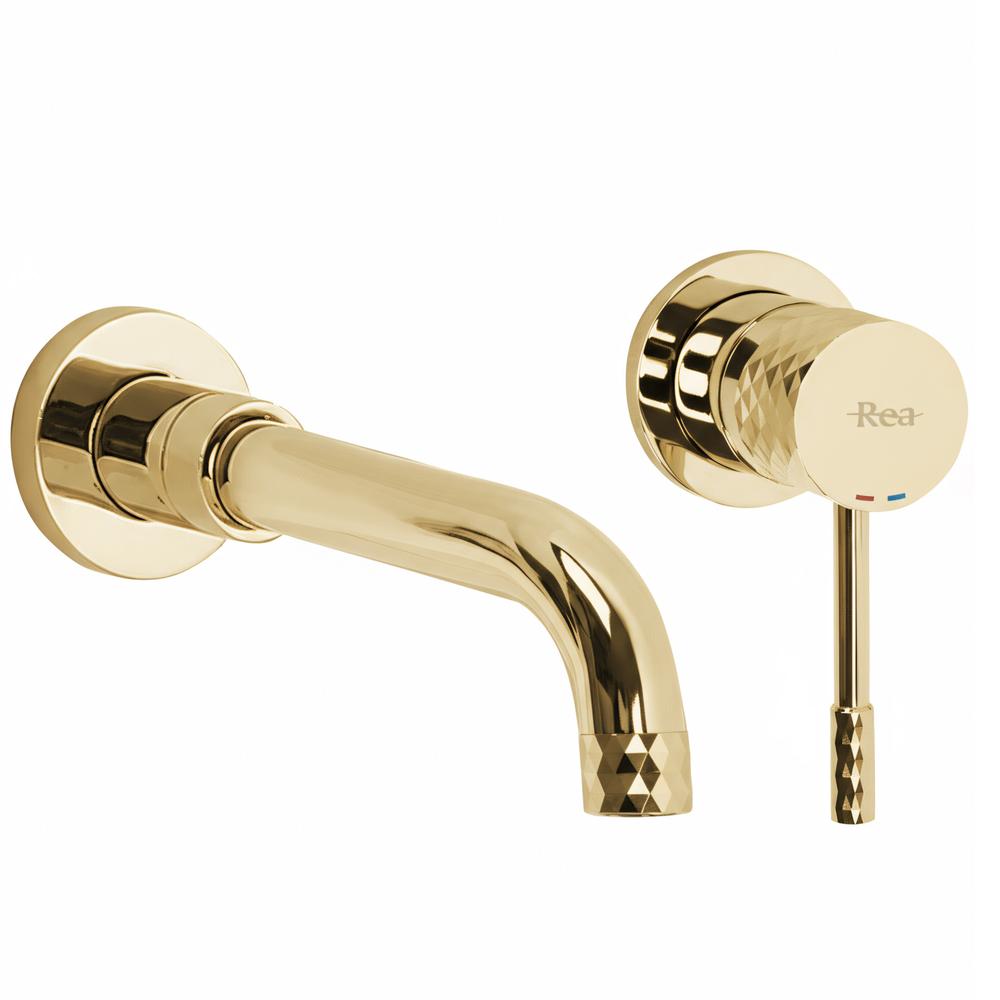 Wall Mounted faucet Rea Lungo Diamond Gold + BOX