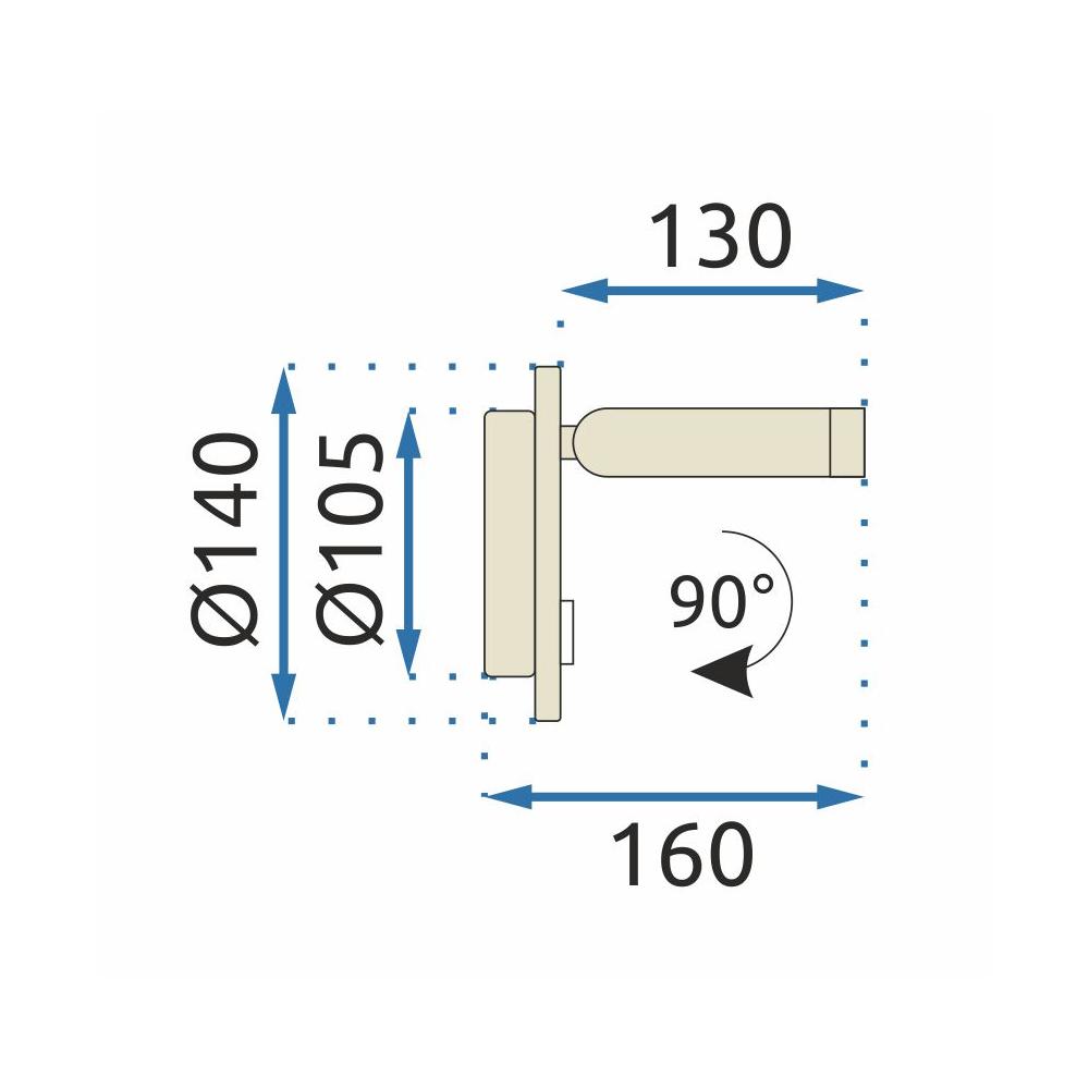 Wandlampe APP1615-1W beige