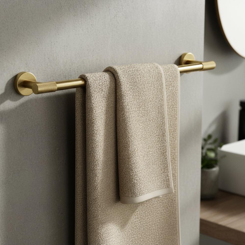 Wieszak łazienkowy jednoramienny 5701 Galo Złoty Szczotkowany