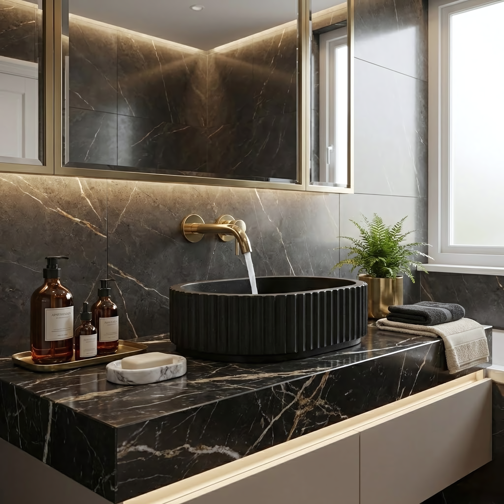 Countertop Basin Rea Margaret Black