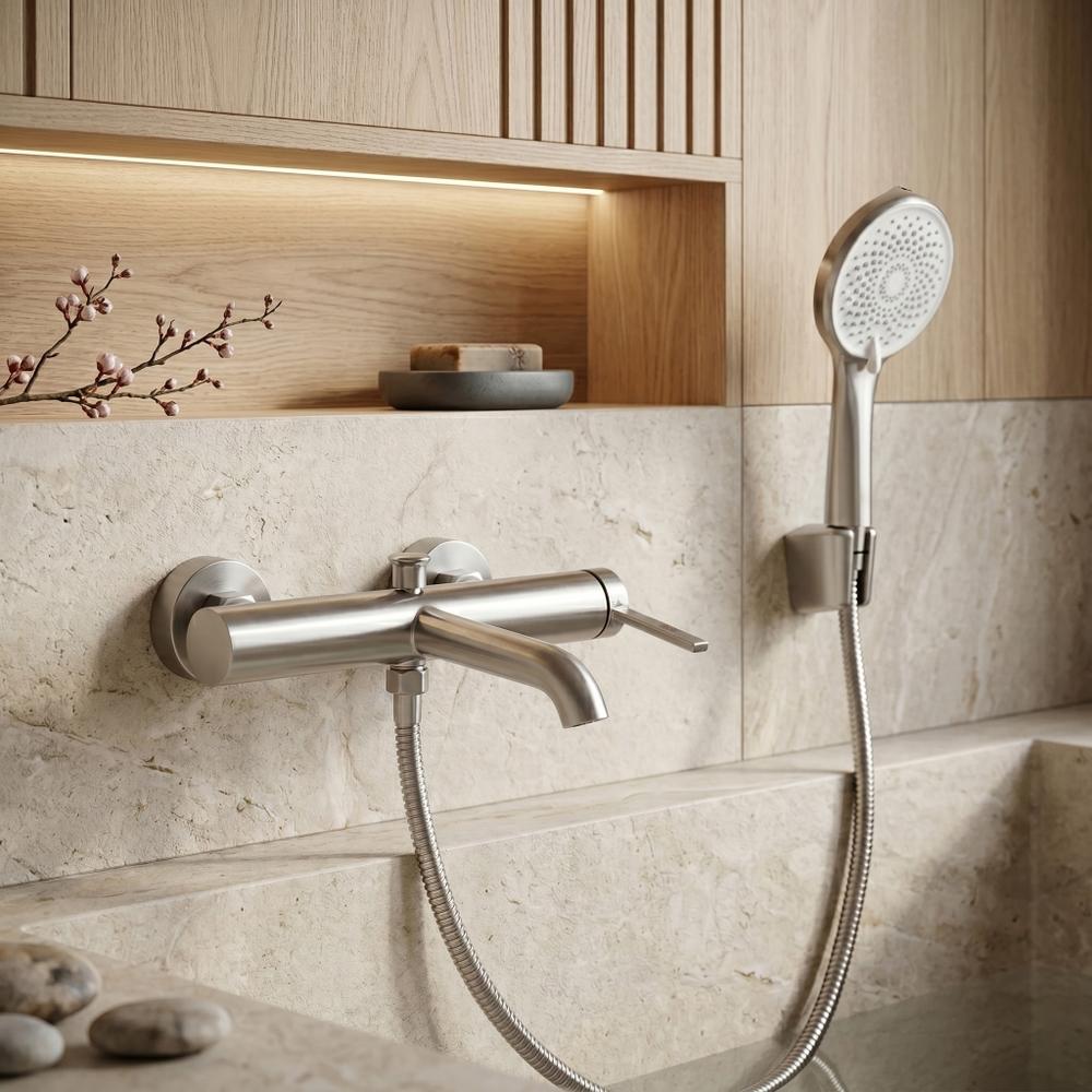 Baterie pentru cadă REA Rivo Brush Nickel