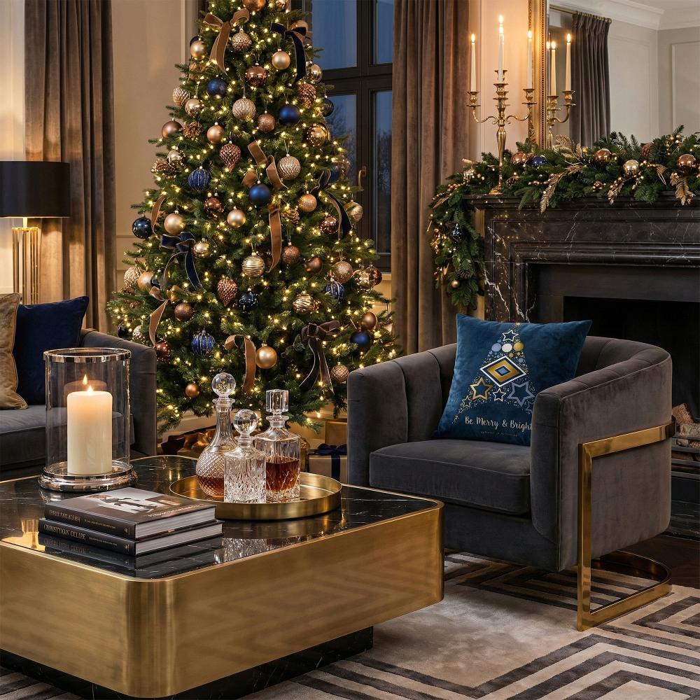 Poszewka na poduszkę świąteczna 3D 48 "N"