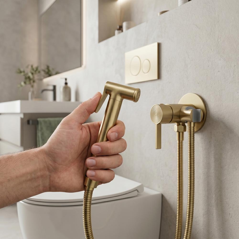 Bidetarmatur Rea Foster Brush Gold