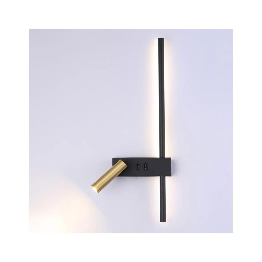 Wandlampe APP1439-2-W BLACK  GOLD LEFT