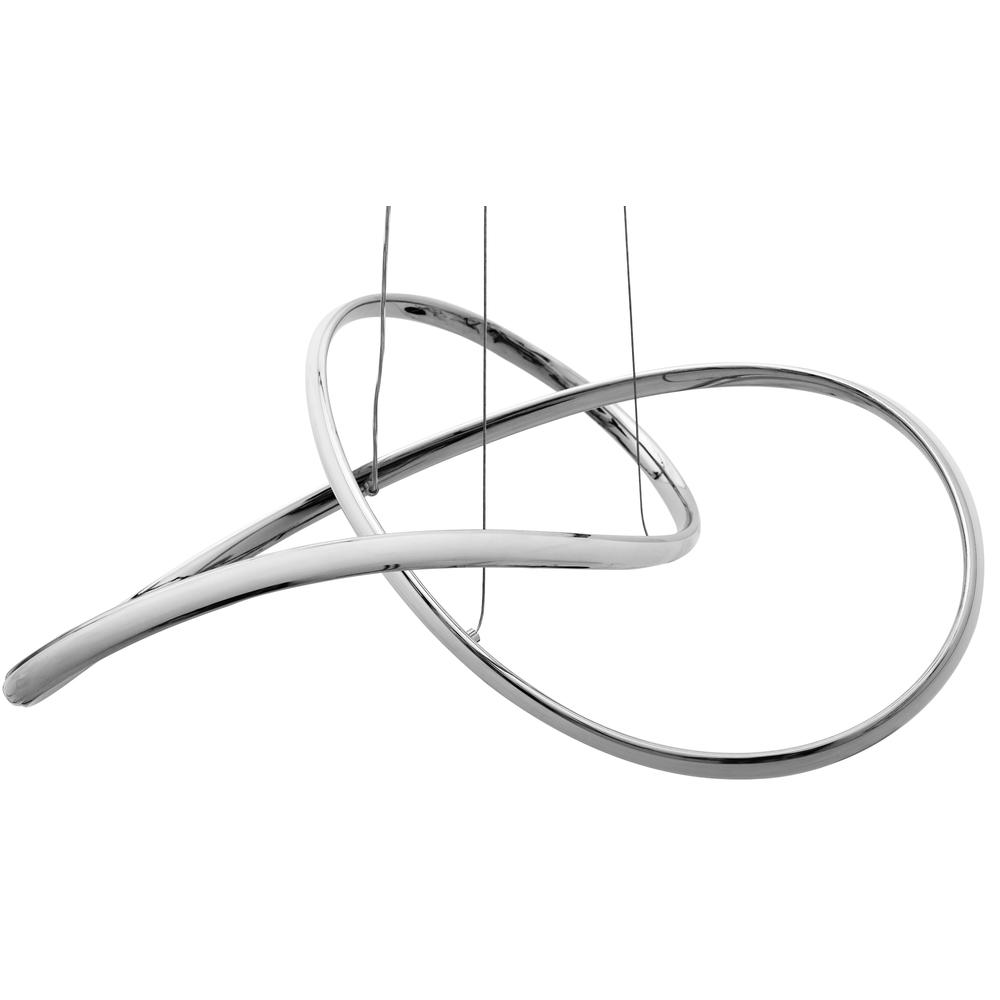 Deckenlampe Rind modern LED+Fernbedienung APP393-CP chrome