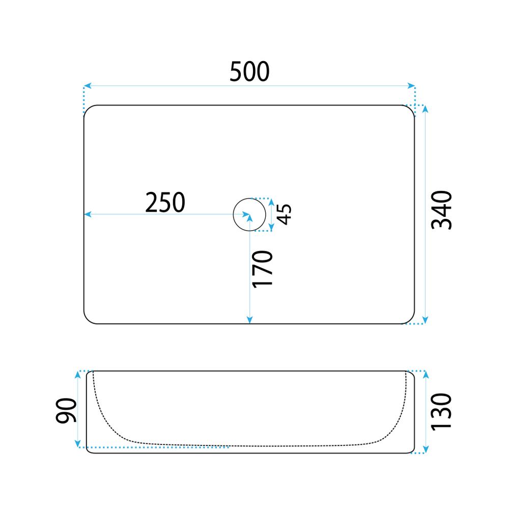 Nadgradni umivaonik Rea Fiorella