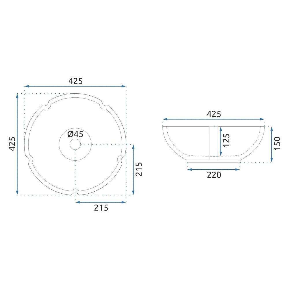 Nadgradni umivaonik Rea Asanti