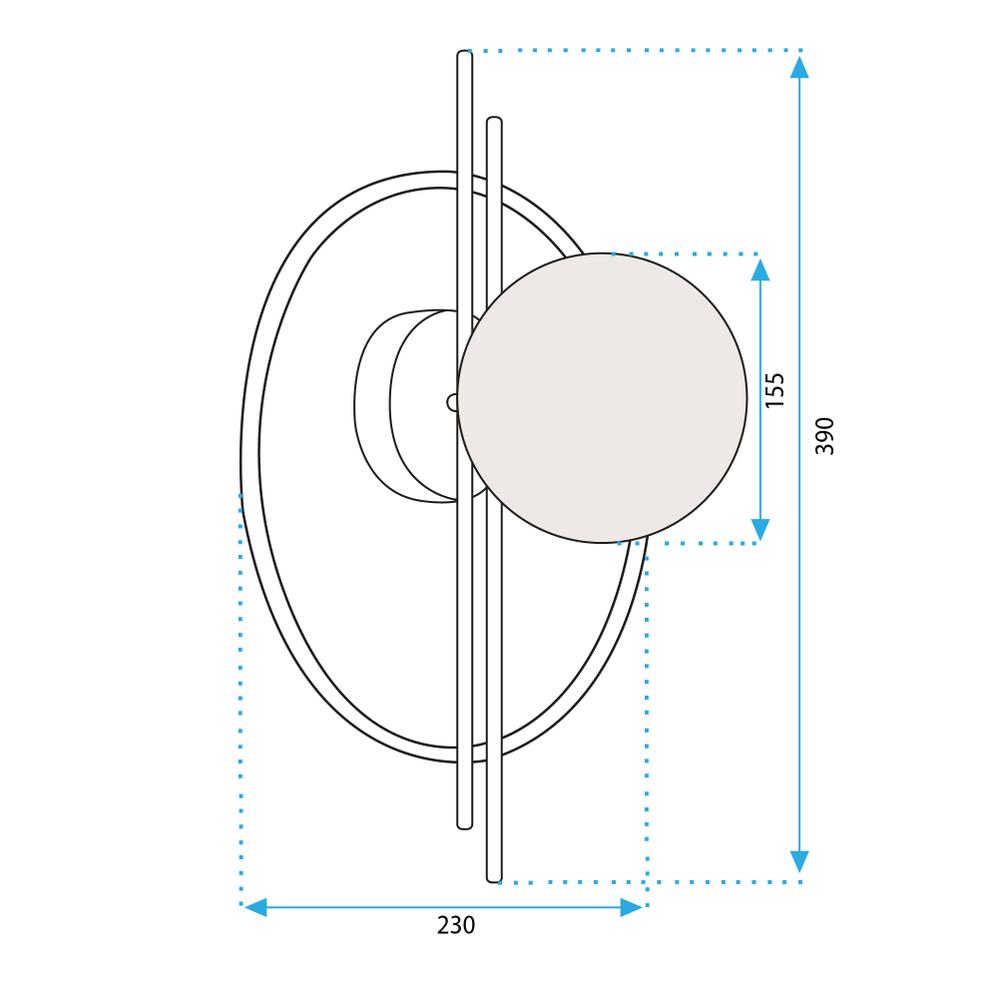 Wandlampe APP1436-W GOLD