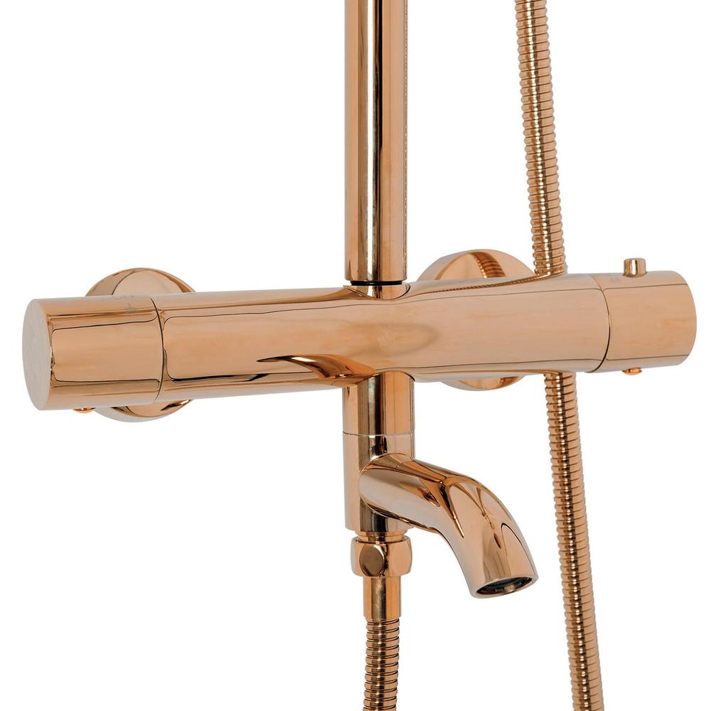 Rea Lungo Copper dušas un vannas komplekts ar termostatu
