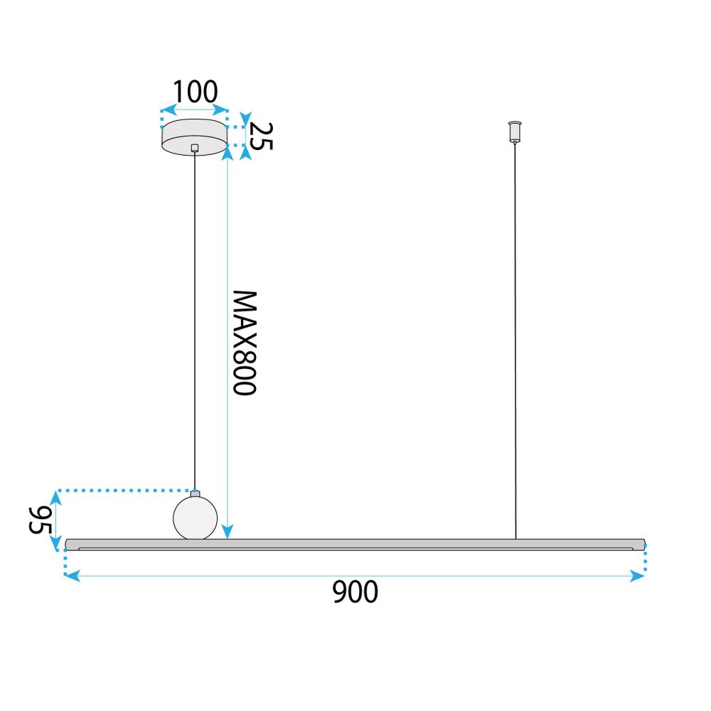 Лампа LED APP1778-CP Brush Gold