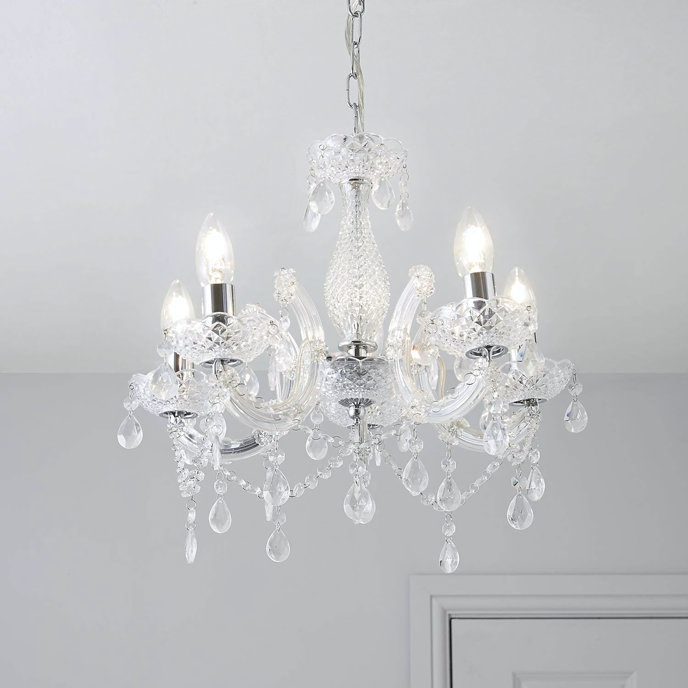 Deckenleuchte EBT004-5CP TRANSPARENT