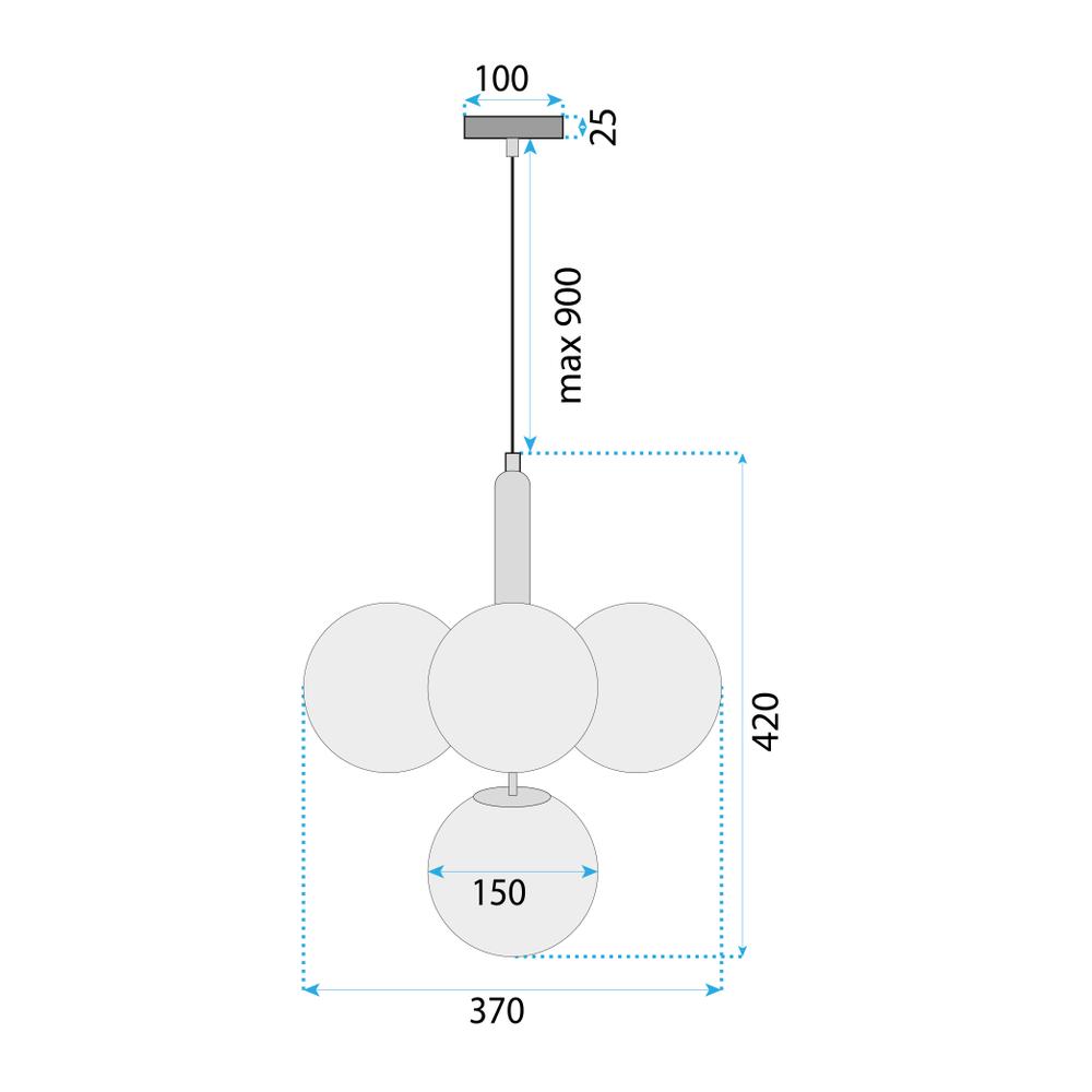 Hängelampe APP1574-5CP Gold