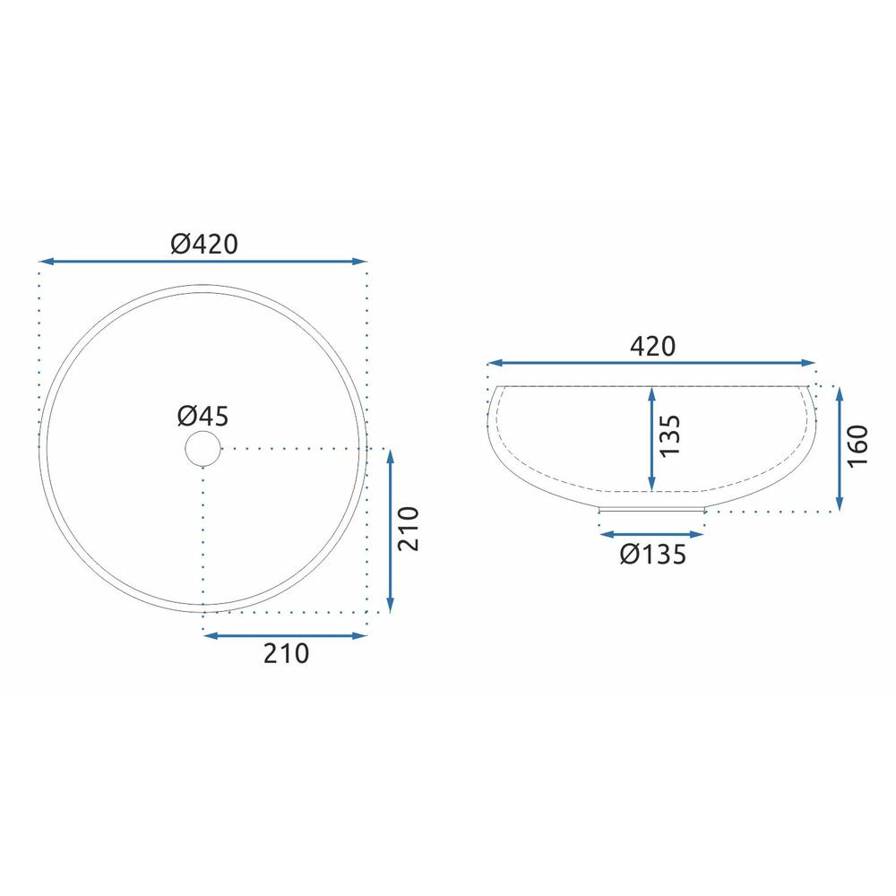 REA ICE CRISTAL lauapealne kraanikauss