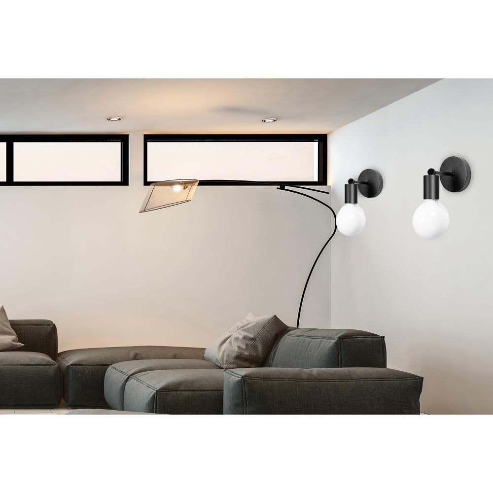 Wandlampe Metall Black mat 392205