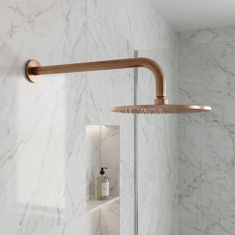 Ramię do deszczownicy okrągłe REA JS-9021 40cm Miedź szczotkowana