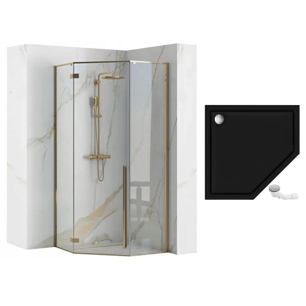 Duschkabine DIAMOND GOLD 90x90