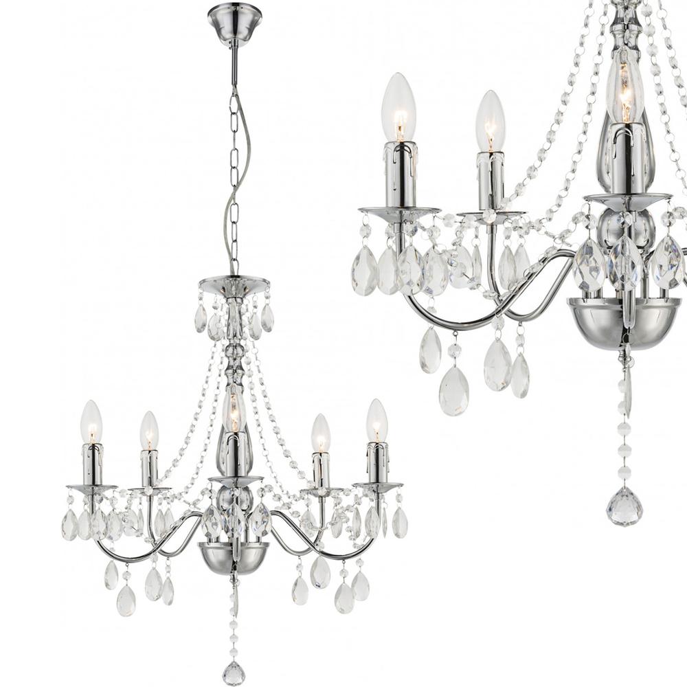 Deckenleuchte EBT014-5CP CHROME