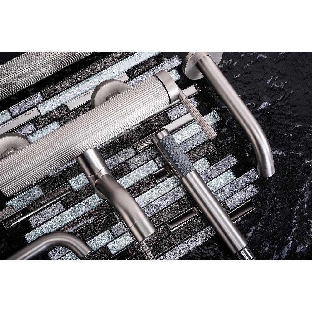 Bateria wannowa REA Argon Nikiel Szczotkowany