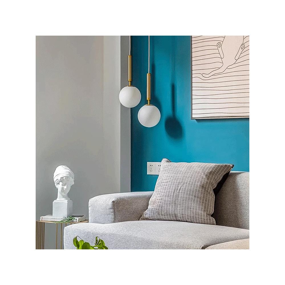 GLASKUGEL HÄNGELEUCHTE G108-1W GOLD E27