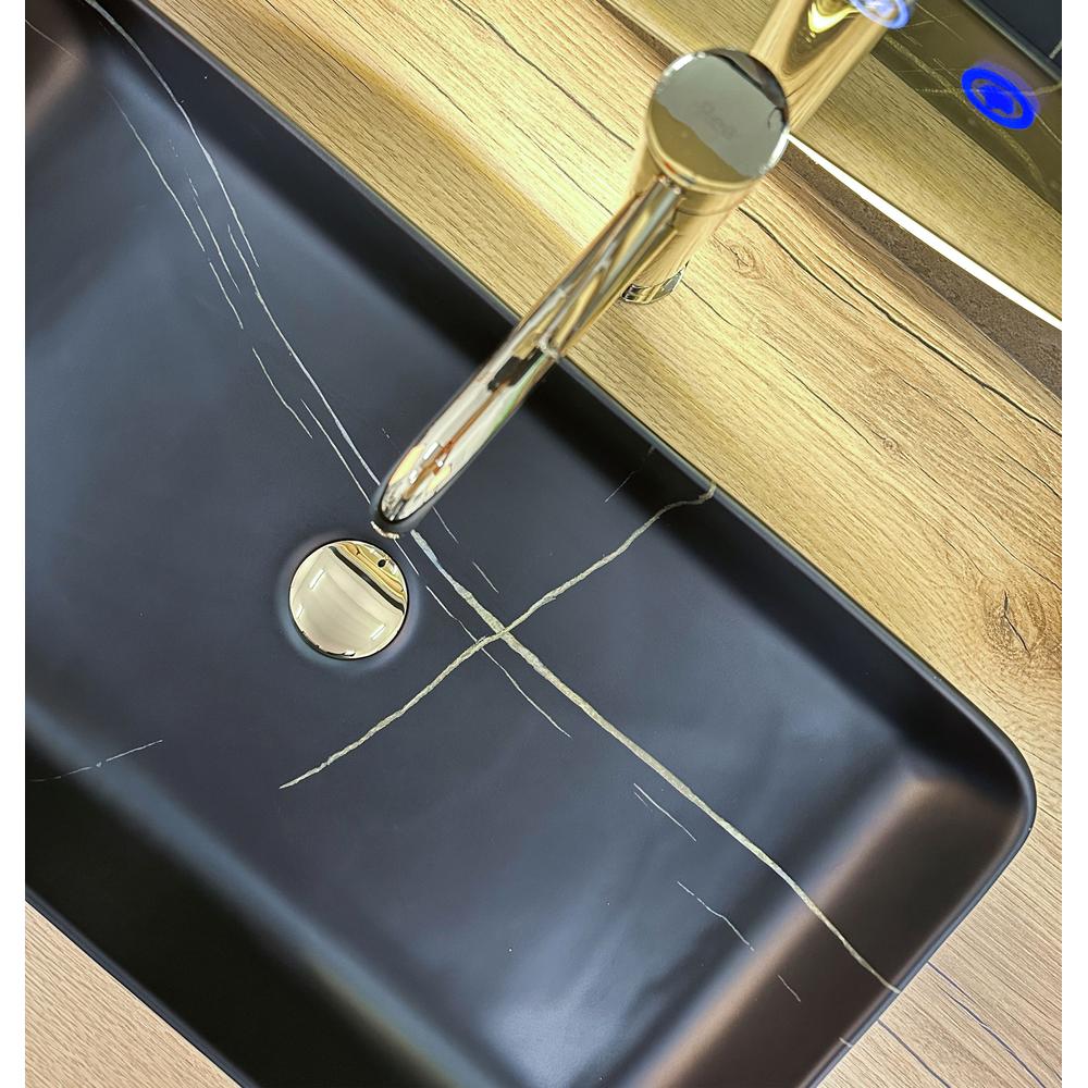 Denis Black Stone Matt nadgradni umivaonik