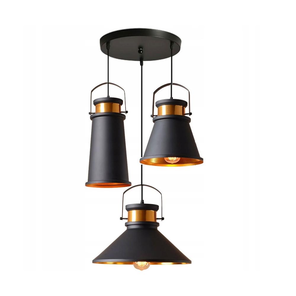 Hängelampe ASTI ABC Black/ Gold