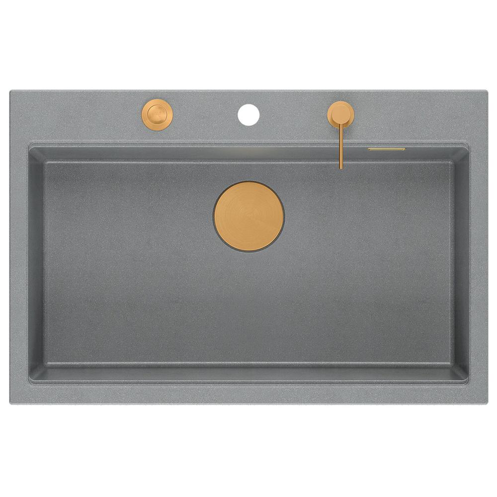 Granite sink MARC 110 WORKSTATION Grey Metallic