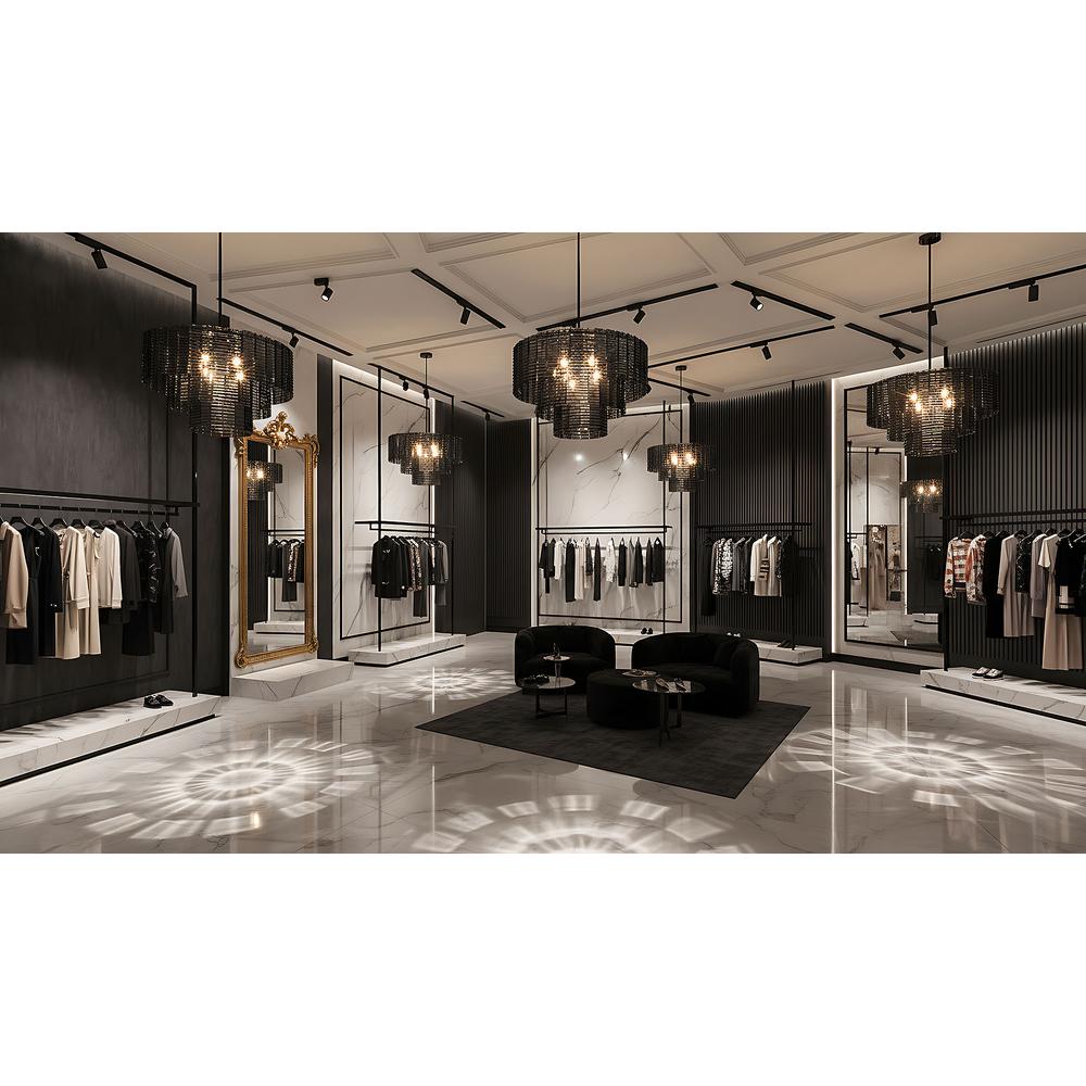 Hängelampe für die Decke APP1678-8CP Grau