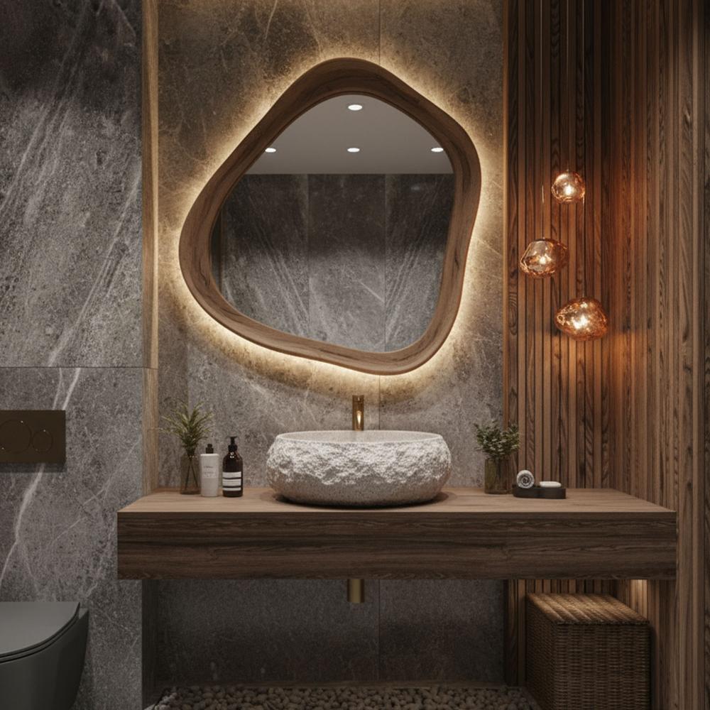 Rea Mika Beige lauapealne kraanikauss