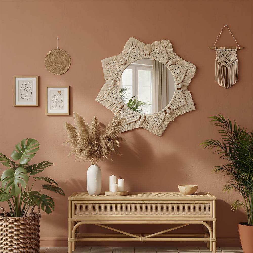 LUSTRO ŚCIENNE BOHO 53CM 322048