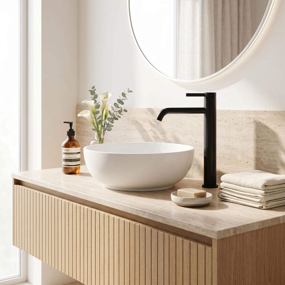 Bathroom faucet Rea Rivo Black High