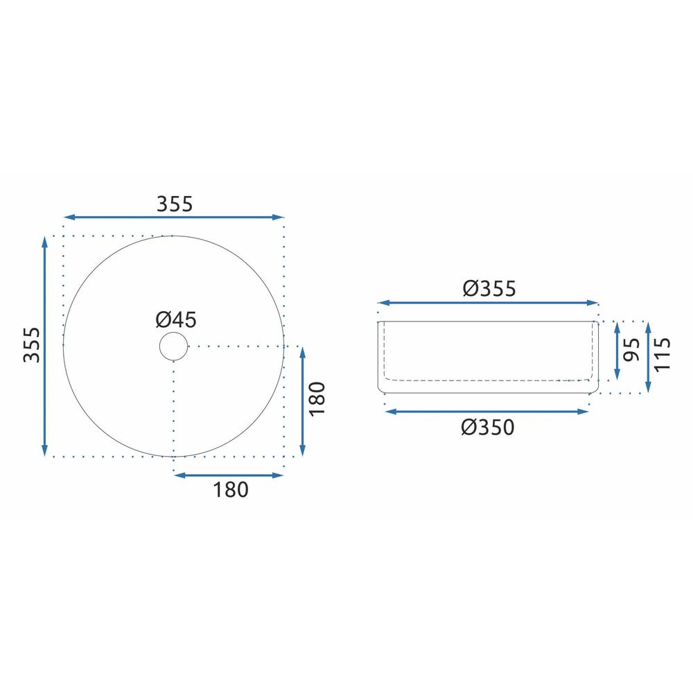 NADGRADNI UMIVAONIK Rea Cristal Transparent