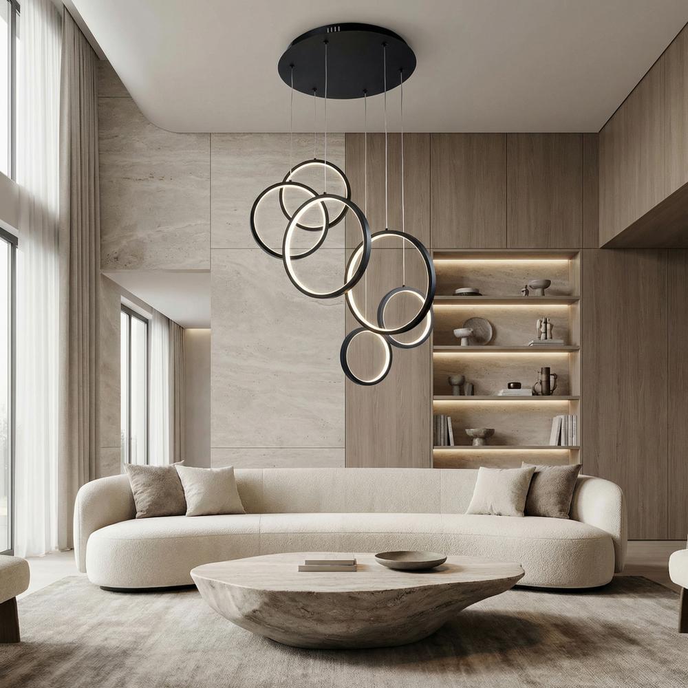 LAMPA SUFITOWA WISZĄCA APP1921-CP Czarna