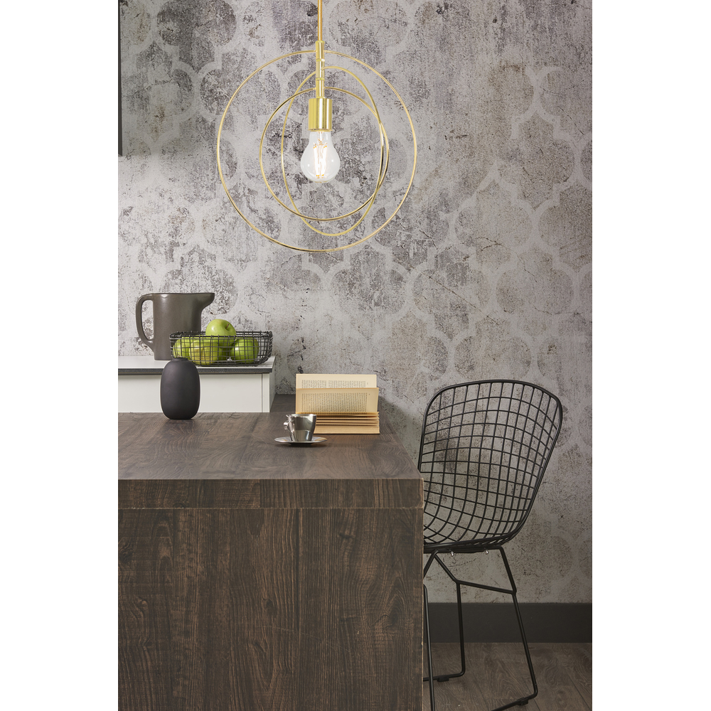 Hängelampe Ring Metall Gold APP286-1CP