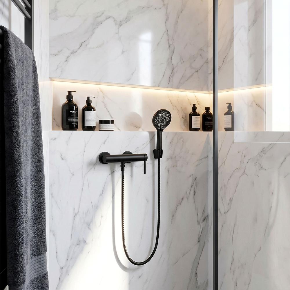 Bateria prysznicowa REA Rivo Czarna