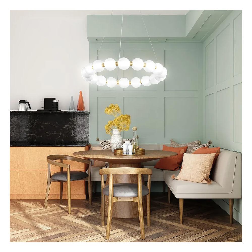 LAMPA WISZĄCA LED G025-CP Jasne złoto