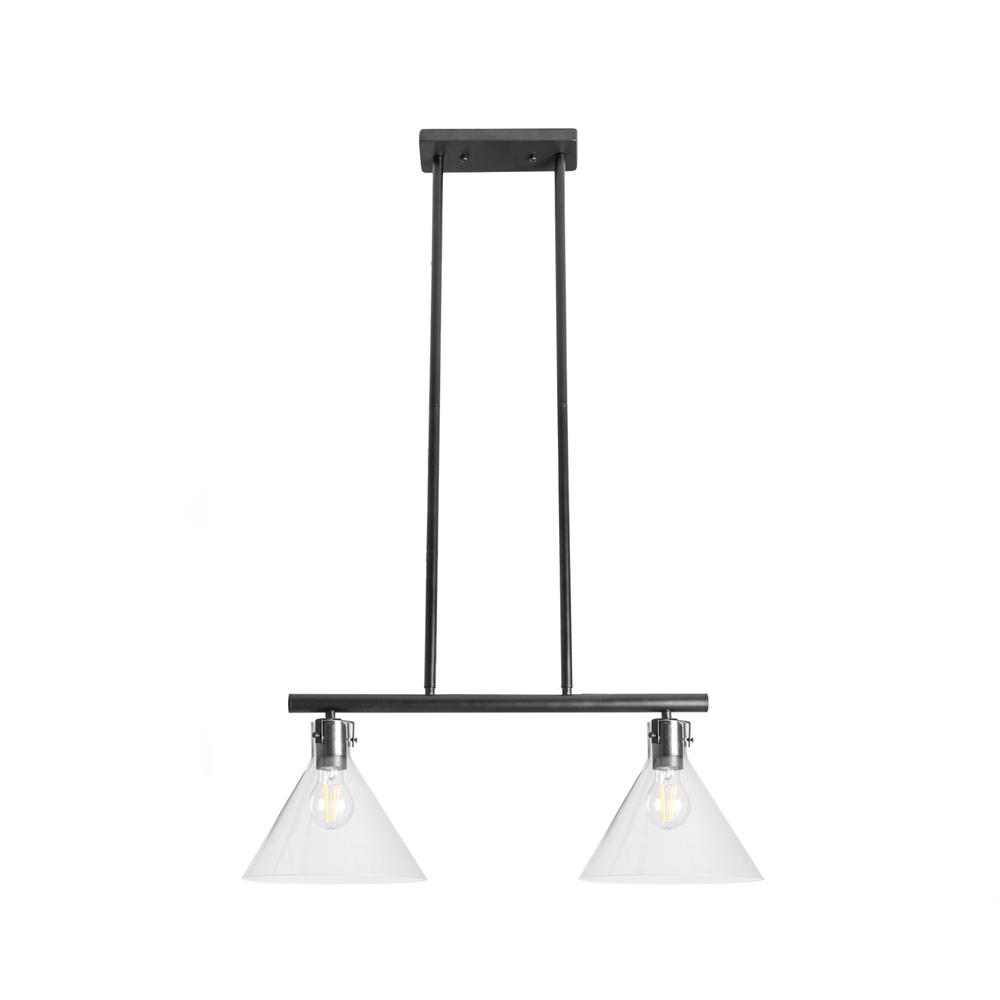 Hängelampe Glas Metall APP317-2CP