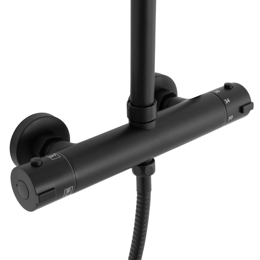 REA BLISS DUŠAS KOMPLEKTS REA BLISS MELNS TERMOSTATS