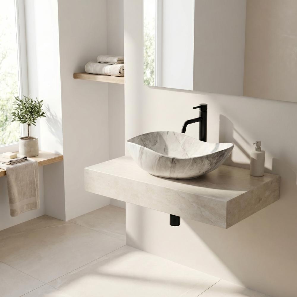Countertop washbasin Rea Dora Stone