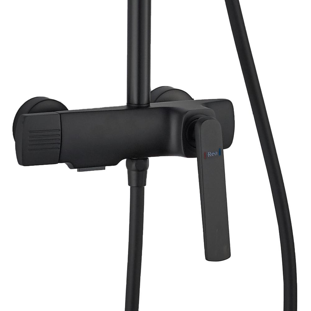 REA REBEL BLACK dušas komplekts