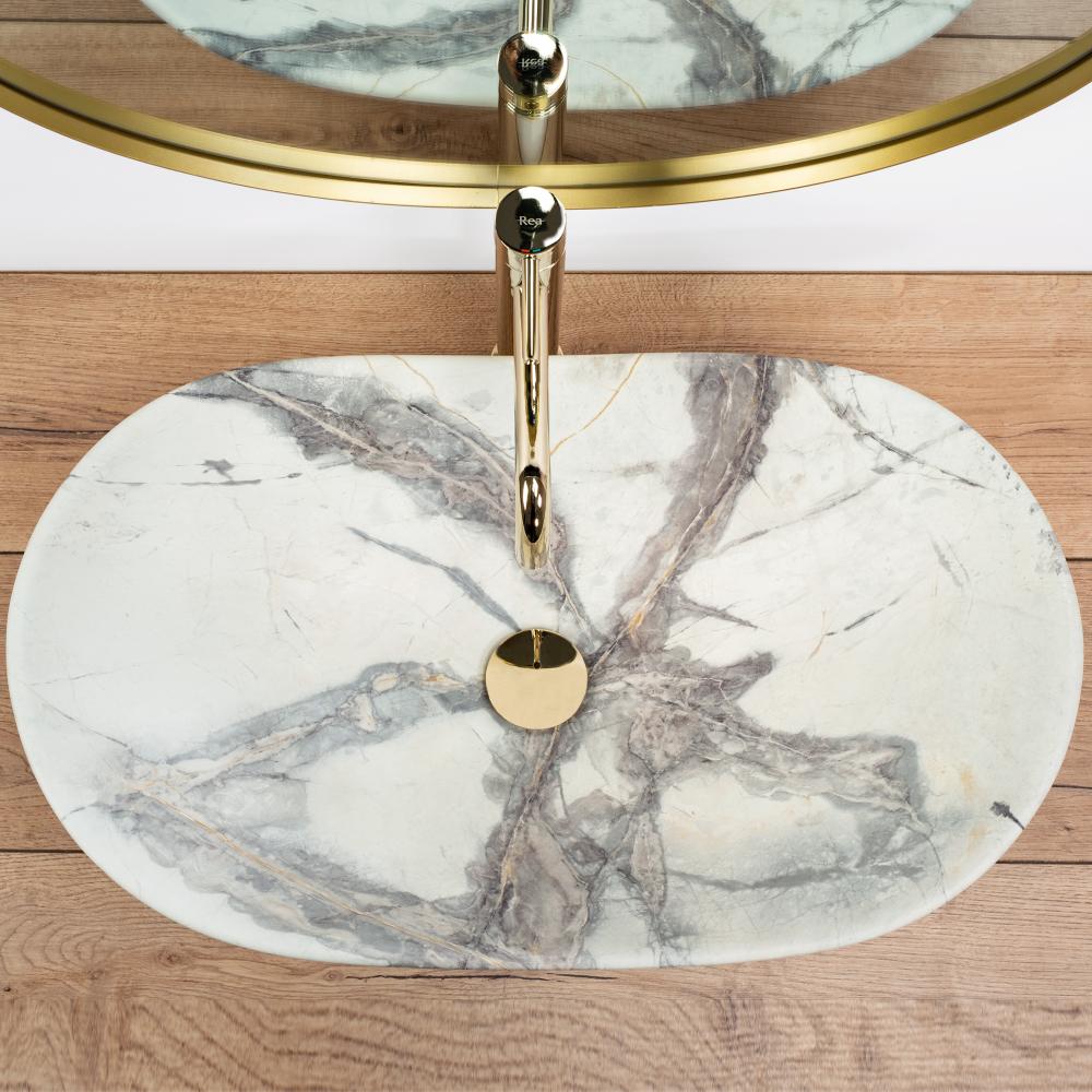 Umywalka nablatowa Rea Royal Sand