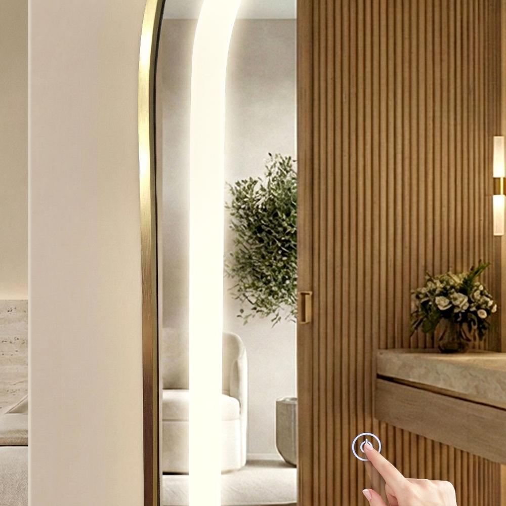 Miroir LED Orbit 60x170cm Brush Gold