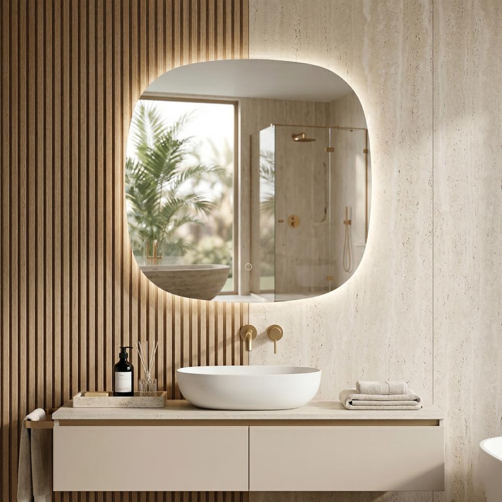 Lustro ścienne LED 70x70cm TOP