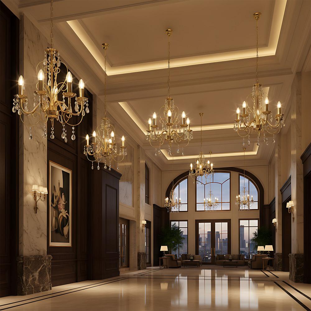 Deckenleuchte EBT009-5CP GOLD