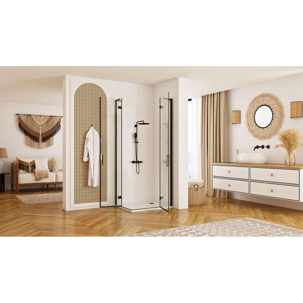 Душова кабіна REA Hugo Double Black 90x90