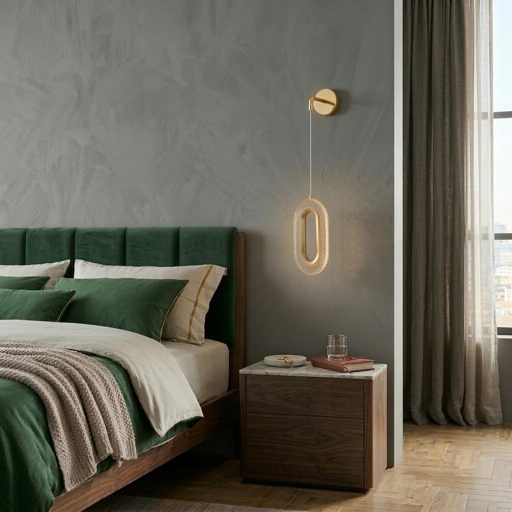 KINKIET ŚCIENNY LED G172-W ZŁOTY