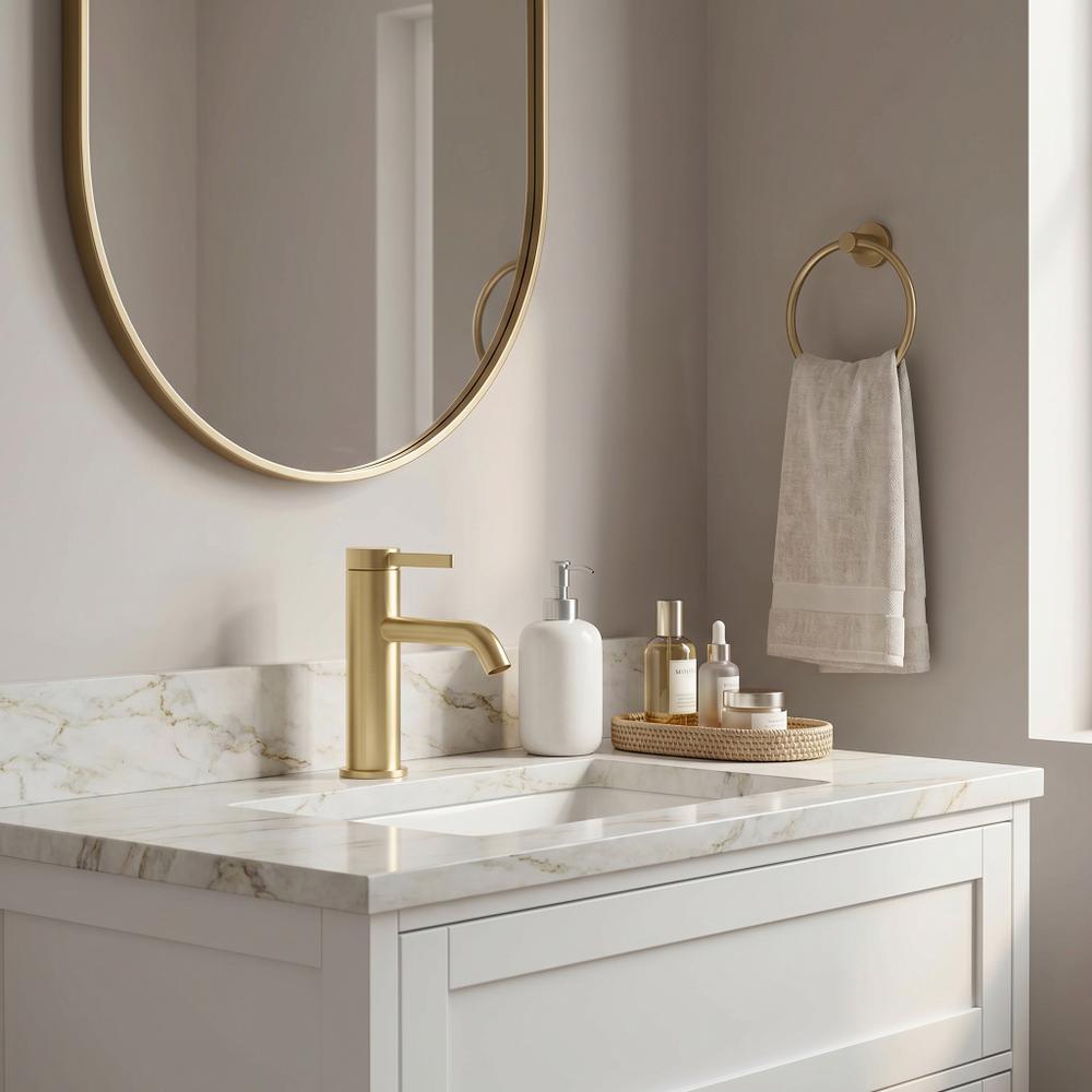 Bateria umywalkowa Rea Rivo Złota Szczotkowana