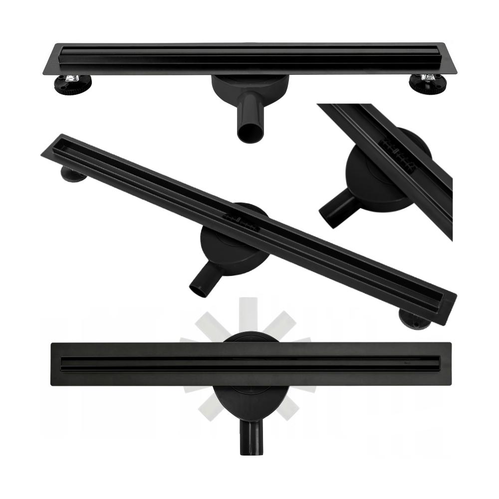 REA NEO SLIM PRO Linear Drain Black 100