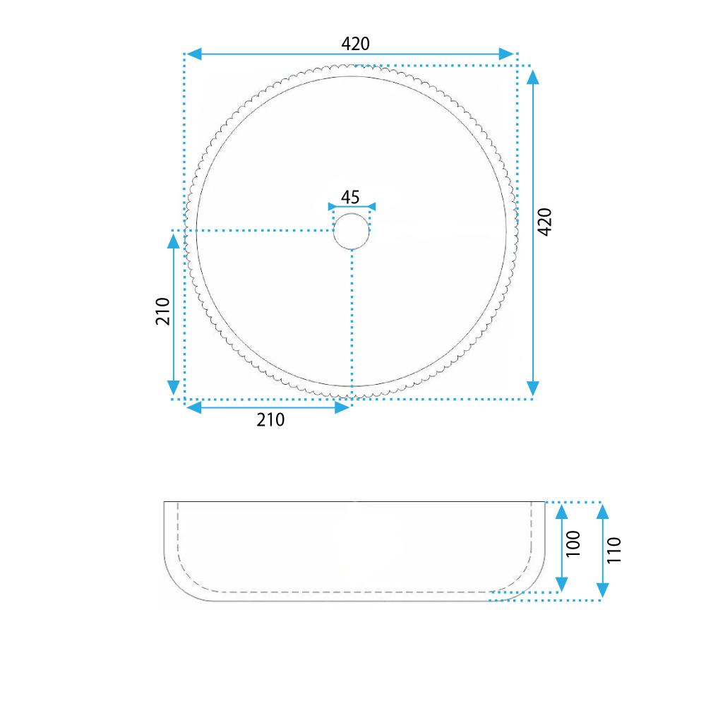 Aufsatzwaschbecken Rea JODI