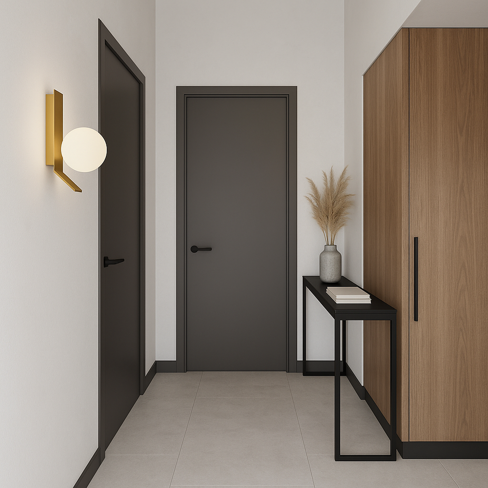 APP1759-1W Applique murale brossée or/blanc